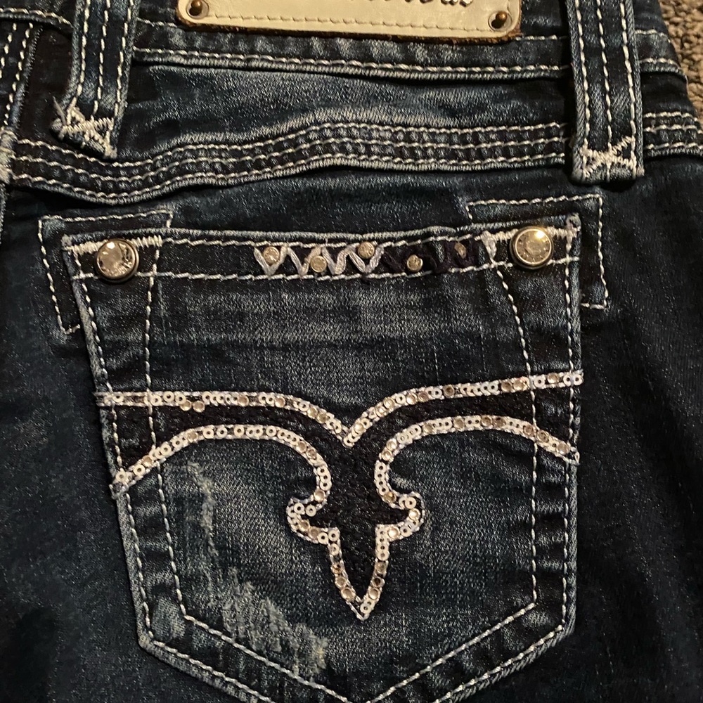 Rock Revival Erin easy skinny jeans sz 26 - Picture 7 of 13